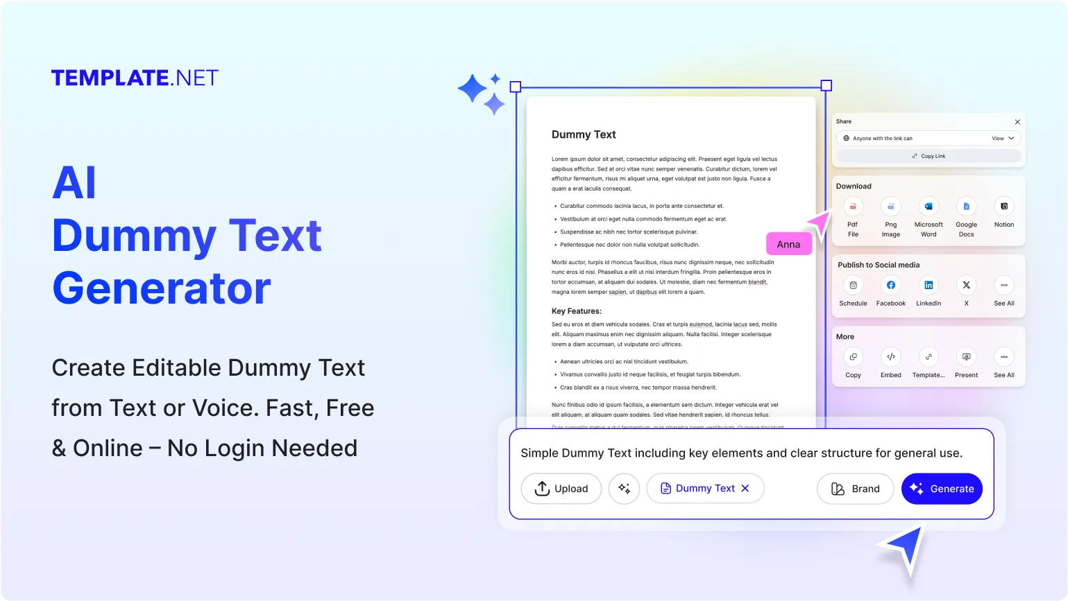 Free AI Dummy Text Generator, Instant Lorem Ipsum & Placeholder Text Maker